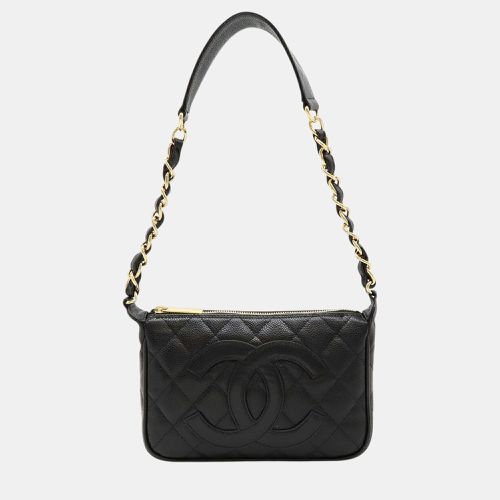 Chanel Black Leather Caviar Matelasse Chain Shoulder Bag - Chanel - Modalova