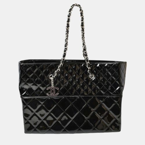 Chanel Black Vintage Patent Leather Tote Bag - Chanel - Modalova