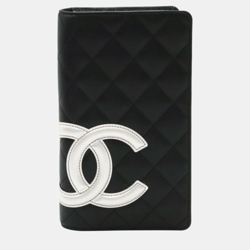 Chanel Black Leather Cambon Line Bifold Wallet - Chanel - Modalova