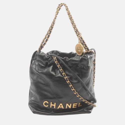 Chanel Leather Black 22 Shoulder Bag - Chanel - Modalova