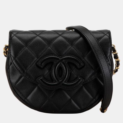 Caviar Skin Matelasse Coco Mark Chain Shoulder Bag - Chanel - Modalova