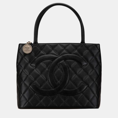 Chanel Black Caviar Skin Reprint Tote Coco Mark Bag - Chanel - Modalova