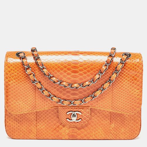 Python Jumbo Classic Double Flap Bag - Chanel - Modalova