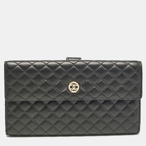 Micro Quilted Leather CC Flap Continental Wallet - Chanel - Modalova