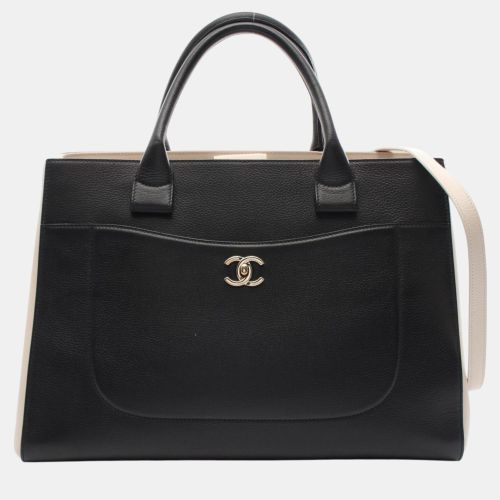 Chanel Leather Black Beige Neo Executive Tote Bag - Chanel - Modalova