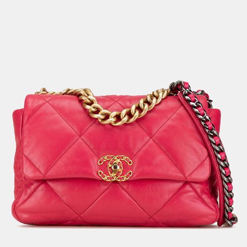 Chanel Pink Large Lambskin 19 Flap - Chanel - Modalova