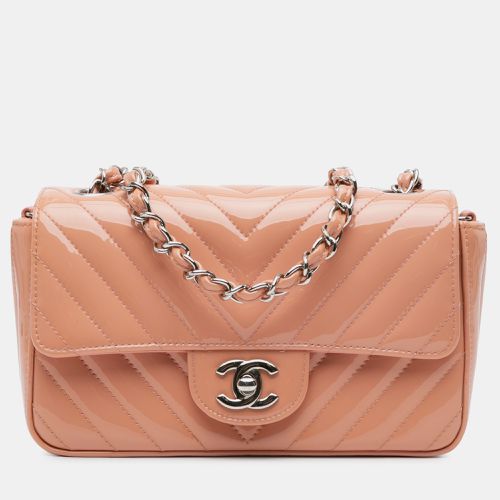 Mini Rectangular Classic Chevron Patent Single Flap - Chanel - Modalova