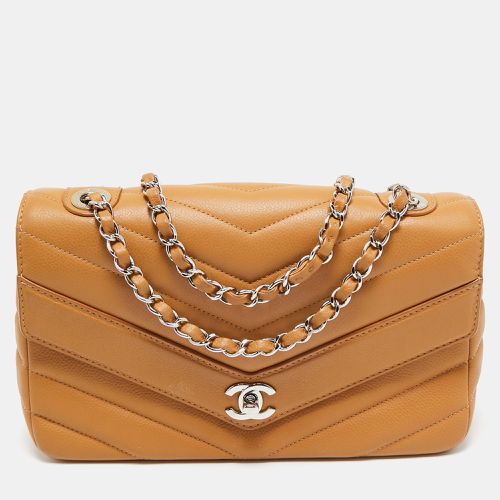 Chevron Leather Center Envelope Flap Bag - Chanel - Modalova