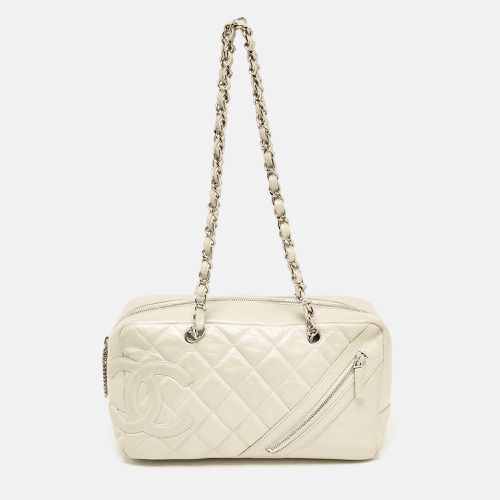 Light Quilted Aged Leather Cotton Club Bowler Bag - Chanel - Modalova