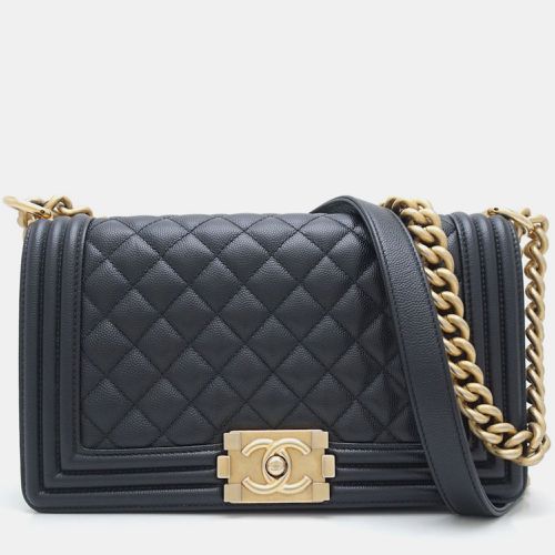 Leather Boy Caviar Shoulder Bag - Chanel - Modalova