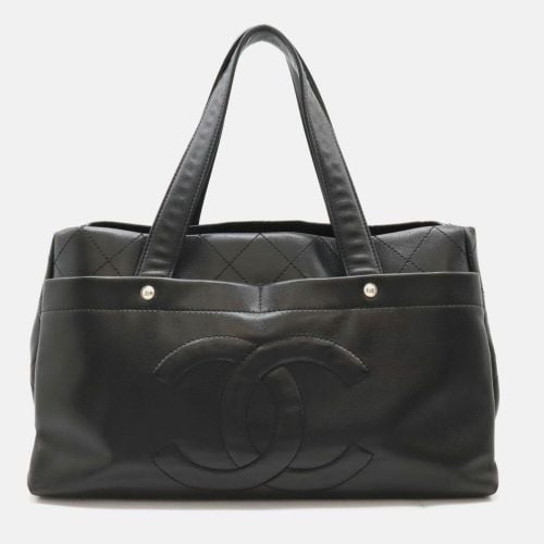 Chanel Black Caviar Matelasse Coco Mark Tote Bag - Chanel - Modalova