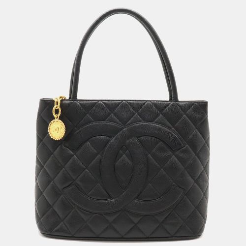 Chanel Black Caviar Skin Matelasse Coco Mark Tote Bag - Chanel - Modalova