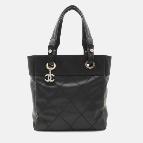 Chanel Black Canvas Paris Biarritz Tote PM bag - Chanel - Modalova