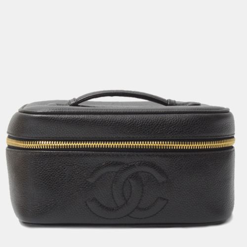 Chanel Black Caviar Skin Vanity Bag Cosmetic Pouch - Chanel - Modalova