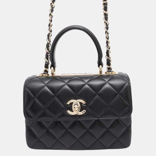 Chanel Top Handle handbag Black Lambskin Size 20 - Chanel - Modalova