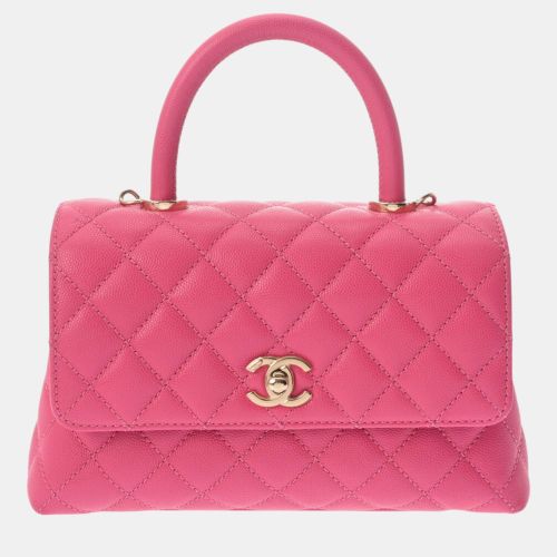 Chanel Pink Caviar Leather Coco Handle XS Shoulder Bag - Chanel - Modalova