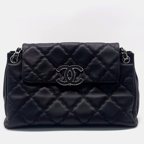 Chanel Black Leather Hampton Stitch Shoulder Bag - Chanel - Modalova