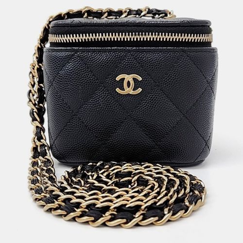 Chanel Black Leather Vanity Mini Crossbody Bag - Chanel - Modalova