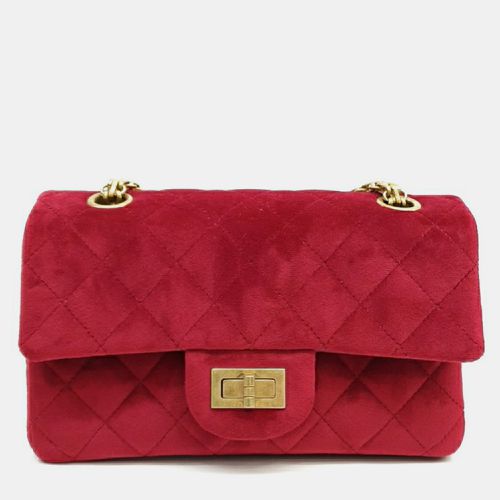 Chanel Red Velvet Vintage 2.55 New Mini 20 bag - Chanel - Modalova