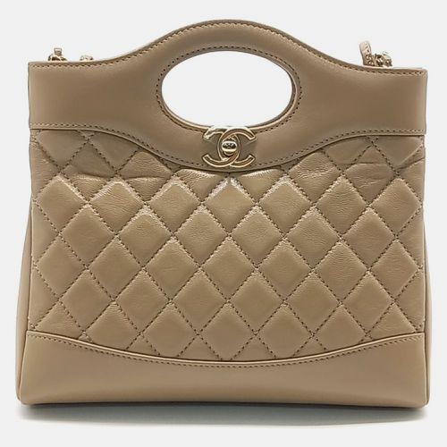 Chanel Beige Leather 31 Mini Shopping Bag - Chanel - Modalova