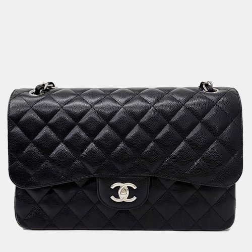 Chanel Black Leather Classic Jumbo bag - Chanel - Modalova