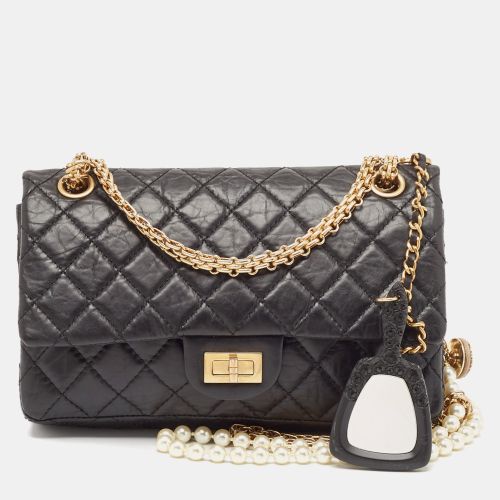 Quilted Aged Leather Reissue 2.55 Pearl Embellished Classic 225 Flap Bag - Chanel - Modalova