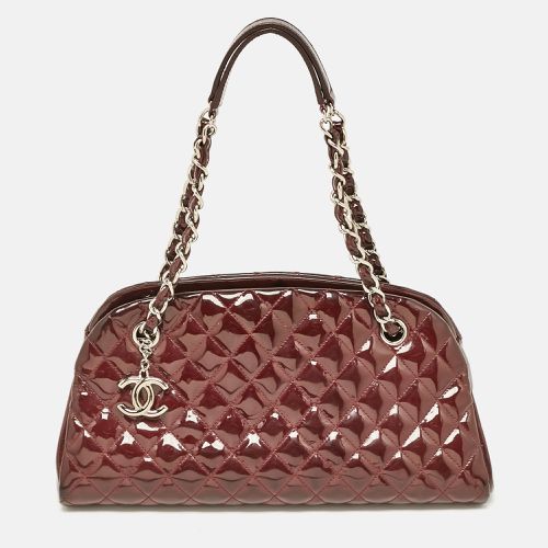 Quilted Patent Leather Medium Just Mademoiselle Bowler Bag - Chanel - Modalova