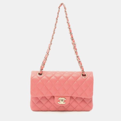 Matelasse W-Flap Shoulder Bag Leather Grained Calfskin - Chanel - Modalova