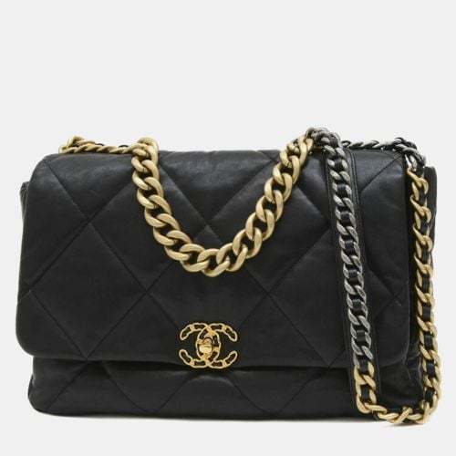 Chanel 19 Maxi Chain Shoulder Black - Chanel - Modalova