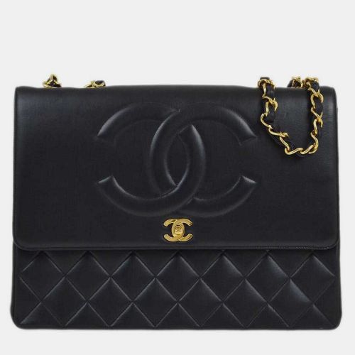 Lambskin Leather Maxi Classic Flap Jumbo Chain Shoulder Bag - Chanel - Modalova