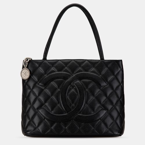 Chanel Black Caviar Medallion Tote - Chanel - Modalova