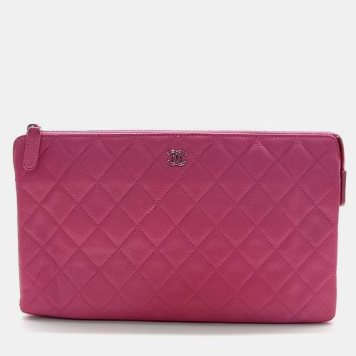 Chanel Pink Leather clutch and pouch - Chanel - Modalova