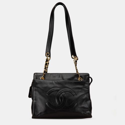 Chanel Black CC Lambskin Chain Tote Bag - Chanel - Modalova