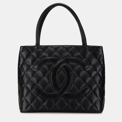 Chanel Black Caviar Medallion Tote - Chanel - Modalova