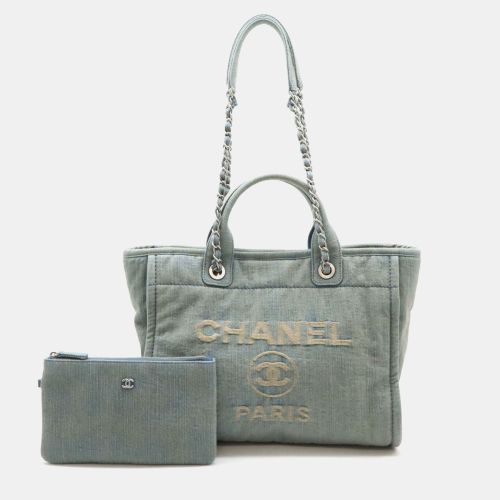 Chanel Blue Denim Deauville Tote Bag - Chanel - Modalova