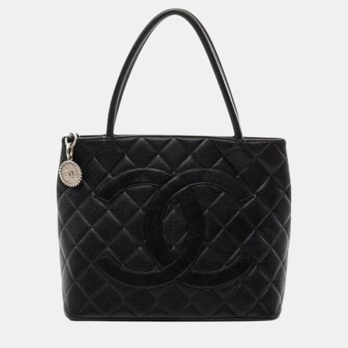 Chanel Black Caviar Medallion Tote - Chanel - Modalova