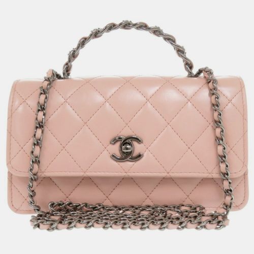 Lambskin Leather Chain Clutch Shoulder Bag - Chanel - Modalova