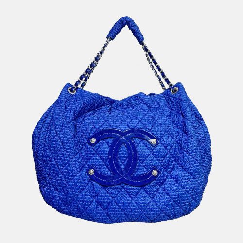 Chanel Blue Fabric Shopping Bag - Chanel - Modalova