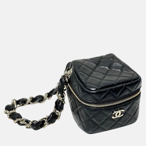 Chanel Black Leather Dice Soft Box Clutch Bag - Chanel - Modalova