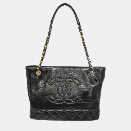 Chanel Black Leather Chain Tote Bag - Chanel - Modalova