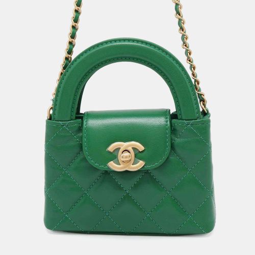 Chanel Green Aged Calf Leather Mini Kelly Clutch Bag - Chanel - Modalova