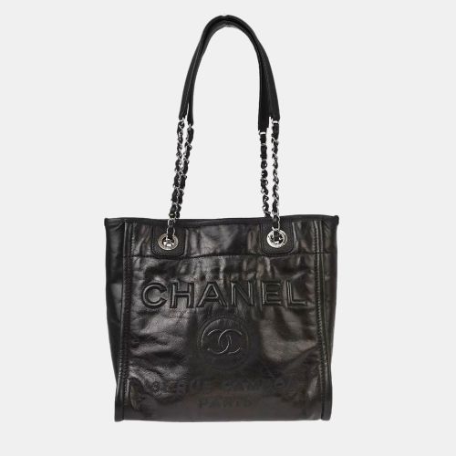 Leather Mini Deauville Shoulder Tote Bag - Chanel - Modalova