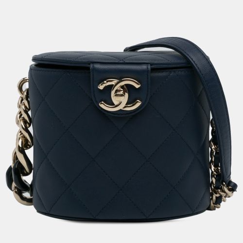 Chanel Blue CC Round Vanity Bag - Chanel - Modalova