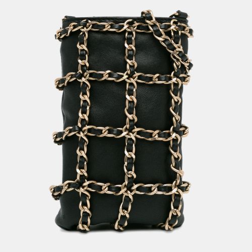 Lambskin Tech Me Out Clutch with Chain Shoulder Bag - Chanel - Modalova