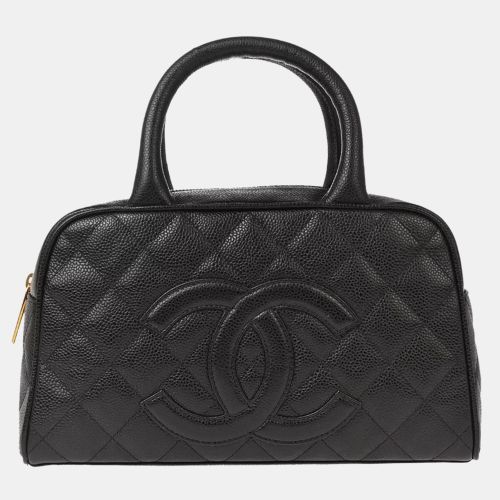 Chanel Black Calfskin Bowling Bag - Chanel - Modalova