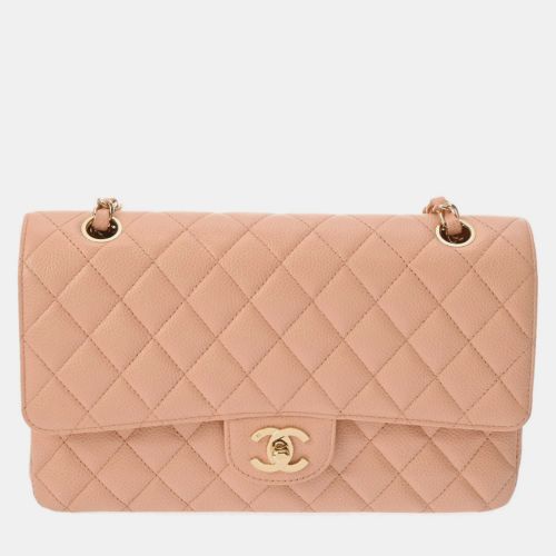 Salmon Caviar Leather Double Flap Shoulder Bag - Chanel - Modalova