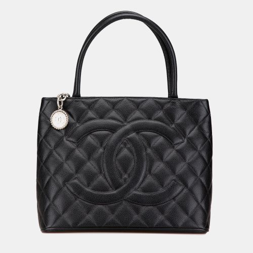 Chanel Black Caviar Medallion Tote Bag - Chanel - Modalova