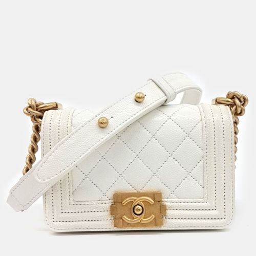 Leather Boy Mini Shoulder Bag - Chanel - Modalova