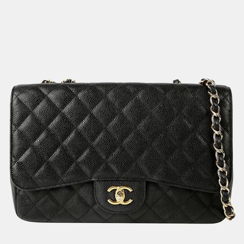 Caviar Leather Classic Jumbo Flap Shoulder Bag - Chanel - Modalova