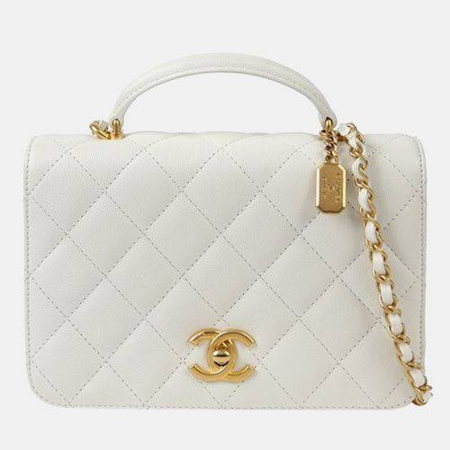 Caviar Leather Small Top Handle Bag - Chanel - Modalova